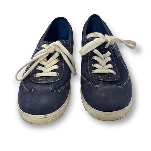 Keds Ortholite Craze T-Toe Navy Blue Canvas Womens Sneakers Size 9 - Picture 1 of 6